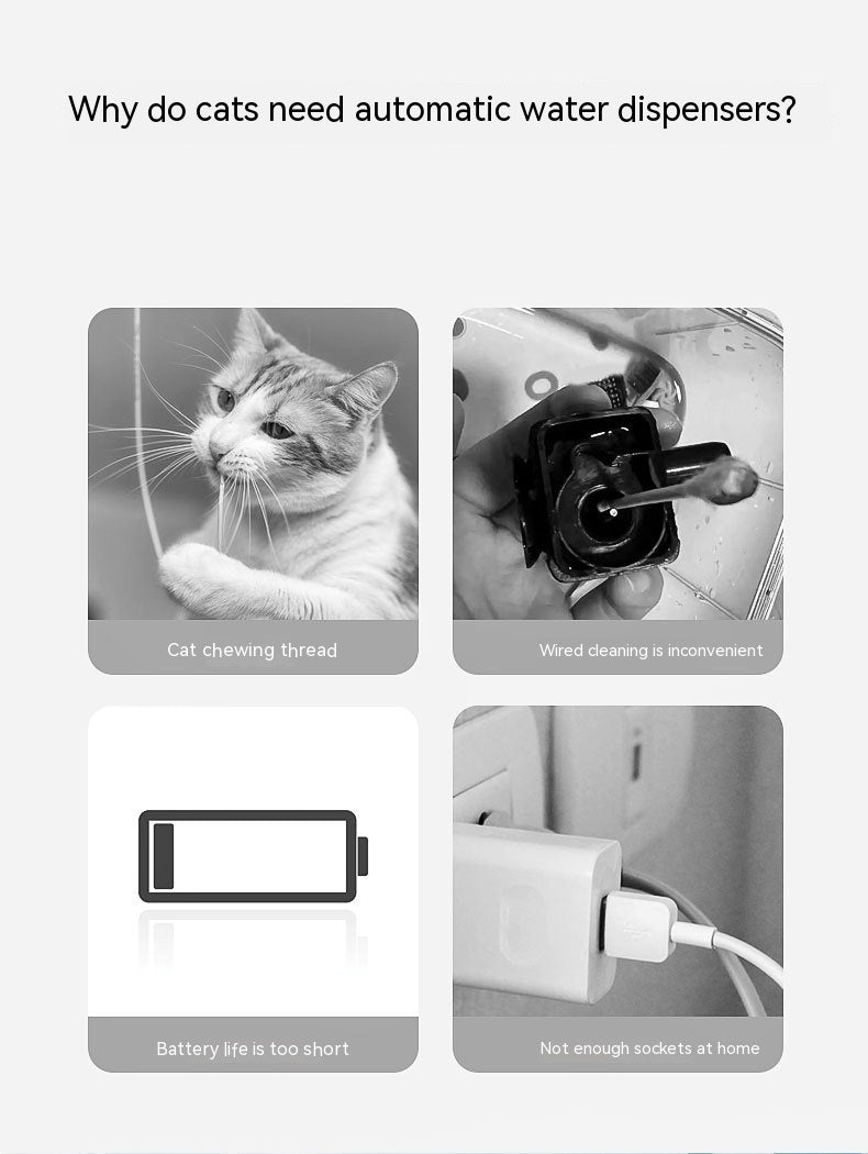 Cat Water Fountain Wireless