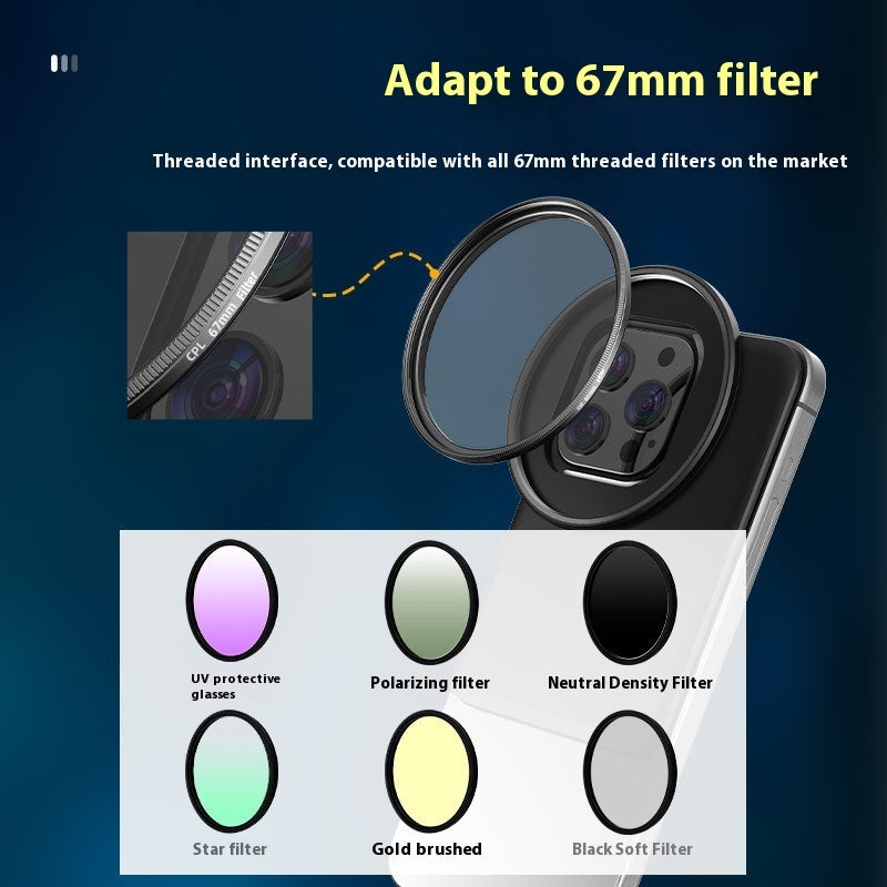 Filter Mobile Phone Bracket Filter Shooting Clip Accessories