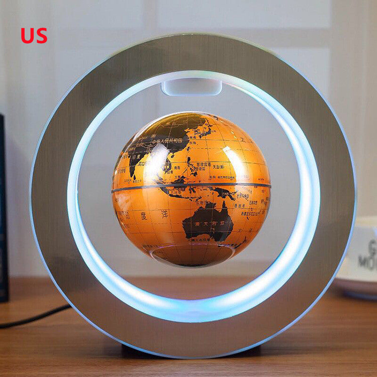 LED World Map Floating Globe