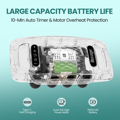 10 Head Massage Gun With Heat Function