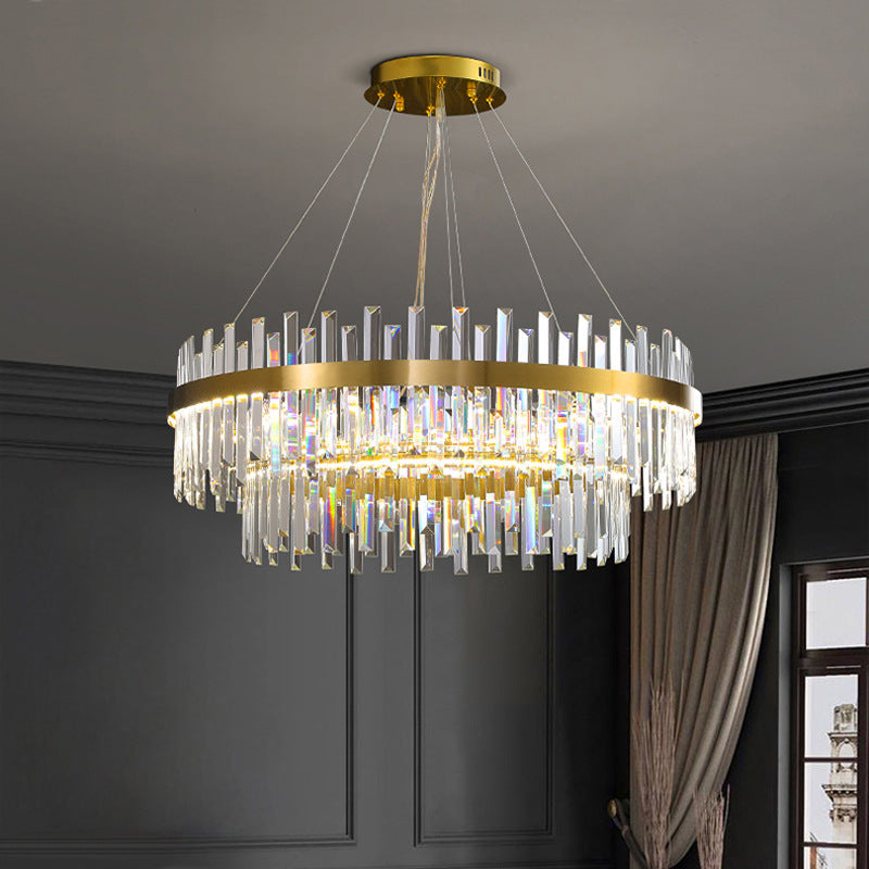 Master Bedroom Crystal chandelier