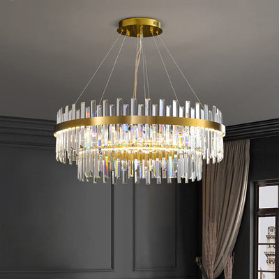Master Bedroom Crystal chandelier