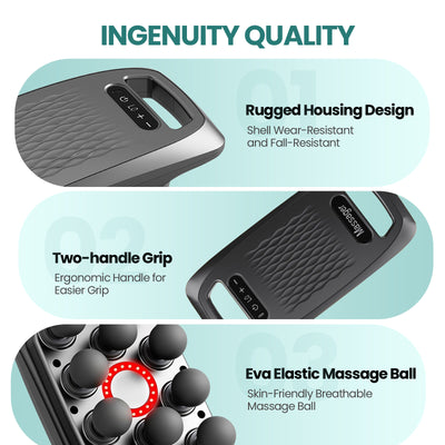 10 Head Massage Gun With Heat Function