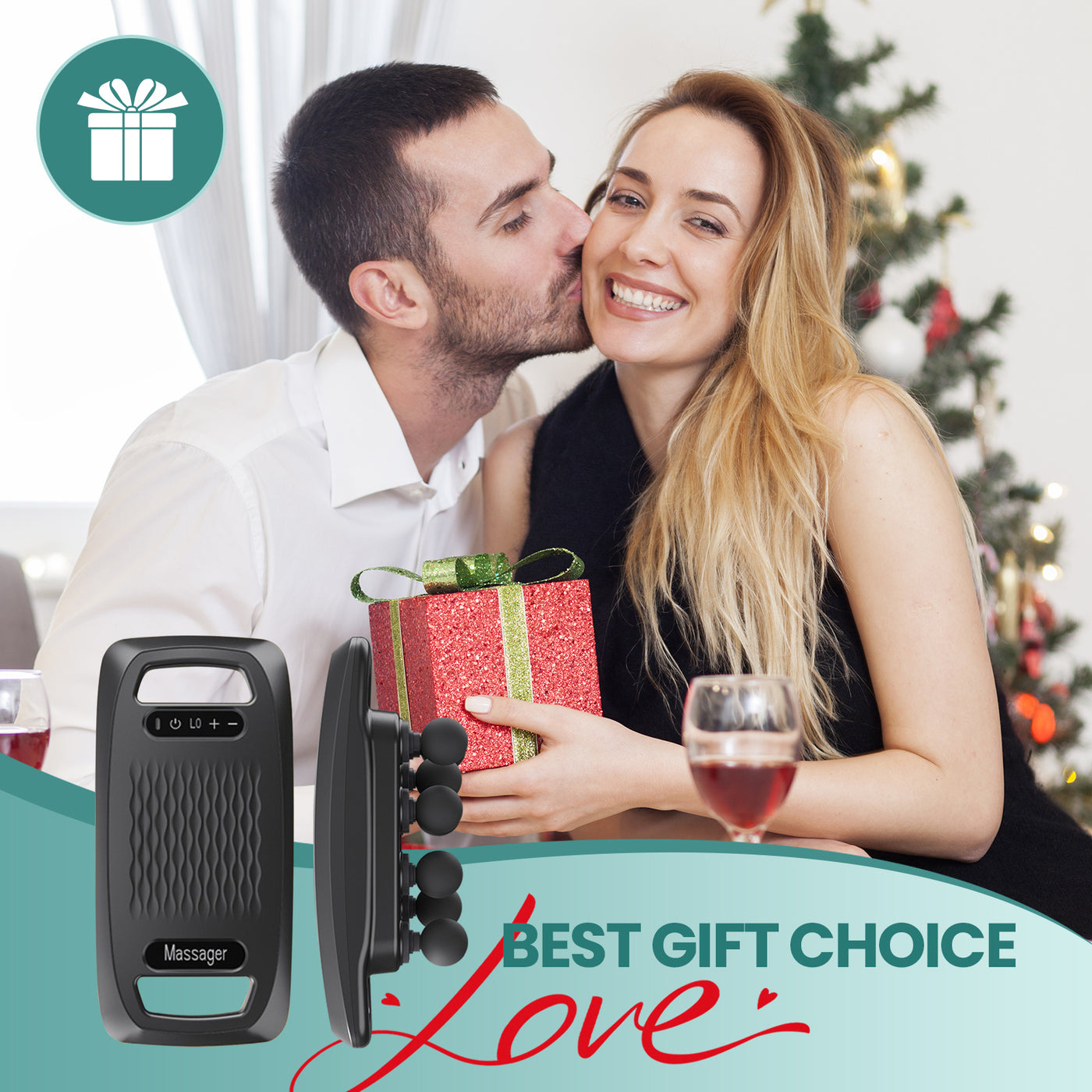 10 Head Massage Gun With Heat Function