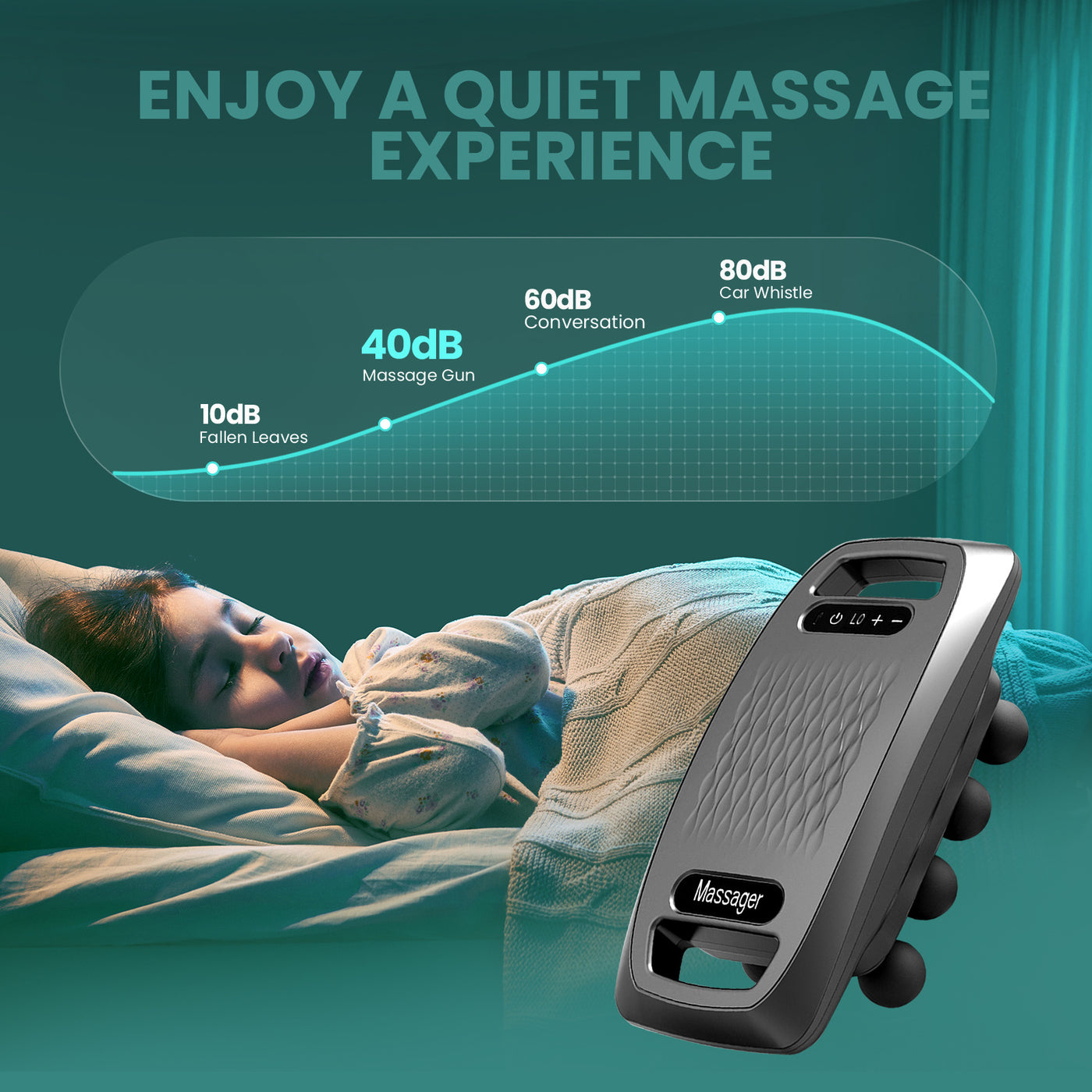 10 Head Massage Gun With Heat Function
